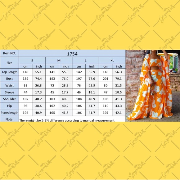 Nubia 3PC Cardigan Halter Top Wide Leg Pants Set - Picture 2 of 2